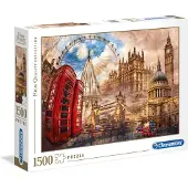 Clementoni Vintage London Puzzle contours 1500 pièce(s) Ville