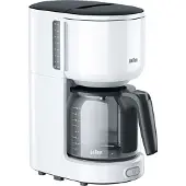 Braun Cafetière à filtre KF 3100 Blanche