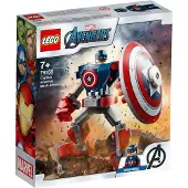 LEGO 76168 Marvel Avengers Captain America Mech Set, figurine pour garçons et filles à partir de 7 ans
