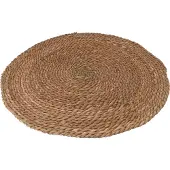 Gardalux Tapis rond - Tressé - Ø80cm - Naturel