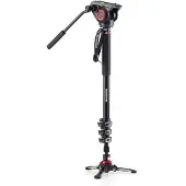 Manfrotto Monopode Vidéo Alu 4 Sections + Rotule MVH500