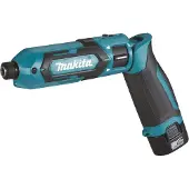 Makita Tournevis impact sur 7,2V 25,0Nm + 2 x BL0715 + 1 x DC10WA + MAKPAC - TD022DSJ