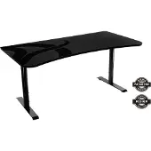 AROZZI Arena Large Bureau Gaming - 160 x 82 x 71-81 cm - Gris foncé