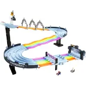 Hot Wheels Mario Kart Circuit arc-en-ciel, y compris 2 voitures-jouets