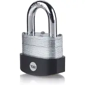 Yale Serrure à pêne dormant en acier à lamelles 56mm, hauteur d'anse 30mm, High Security
