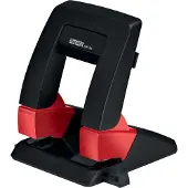 Rapid Perforateur SP30 Press Less SB , 2 perforations 80 mm, pour 30 feuilles, ergonomique, rouge noir