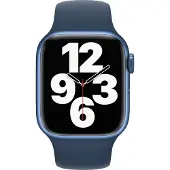Apple Watch 38/40/41 mm Bracelet Sport en Silicone Bleu Abysse