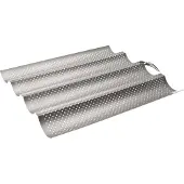 Ibili Moule 4 Baguettes/Tuiles Moka Gris 38x33 Cm