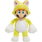 Jakks pacific Nintendo Super Mario Figur Cat Mario avec Superball, 10 cm