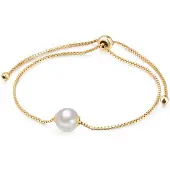 Valero Pearls Bracelet or / blanc perle