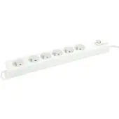 Profile Bloc Multiprise Blanc + Interrupteur (192688)