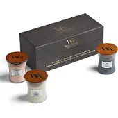 Woodwick Evening Onyx & Solar Ylang & Coastal Sunset coffret cadeau avec mèche en bois (gift box) 1 pcs