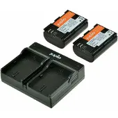 Jupio Kit Jupio 2 Batteries LP-E6N Ultra 2040 mAh + Chargeur Double USB