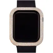 Swarovski Botier de montre intelligente scintillant compatible avec Apple Watch sries 4 et 5, ton or rose 40 mm