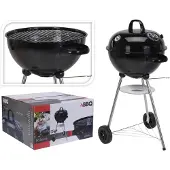 Huismerk BBQ Houtskool ø47 cm | Barbeceu met wielen, thermometer & luchtrooster