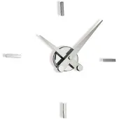 Nomon Puntos Suspensivos Horloge Murale 4ts | Chromed, Steel Hands