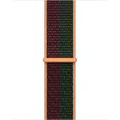 Apple Watch 38/40/41 mm Nylon Sport Loop Bracelet de Montre Cerise Noire/Vert Forêt