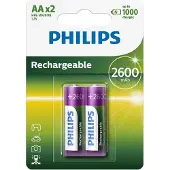 Philips 2600 MAH AA LR06 X2