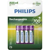Philips 700 MAH AAA LR03 X4