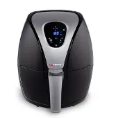 Alpina Friteuse Air chaud 1500W 2.4 L sans huile Minuterie Panier amovible Multifonctions