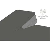Kayori Drap-Housse Surmatelas Split Kayori Shizu Antracite (Jersey)-Lits-Jumeaux XL (200 x 200/210/220 cm)
