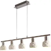LumenXL Lampe pendante moderne à 5 lampes blanche - Alabaster