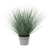 Jline Herbes en pot metal plastique bleu/vert medium