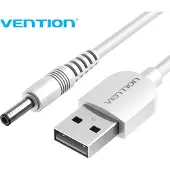 Vention Câble d'alimentation USB 2.0 vers prise creuse DC 3,5 mm 5 V CEXWF 1 m (blanc)