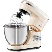 Klarstein Bella Mini batteur 1200 W 6 vitesses 4 litres inox fonction pulse