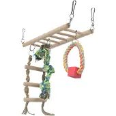 Trixie Pont de jeu suspendu Grand pour furet, rongeur et oiseau - L 35 x l 15 cm