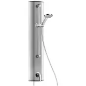 Delabie Elément de douche alu. avec CEM, raccordement en haut, avec douchette à main