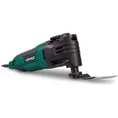 Vonroc Outil multifonction oscillant 300W | accessories et sac de rangement incl.