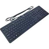 HP 803181-071 USB QWERTY Espagnole Noir clavier - Claviers (Standard, Avec fil, USB, Clavier mécanique, QWERTY, Noir)