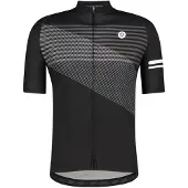 Agu Striped Essential Short Sleeve Jersey Noir L Homme
