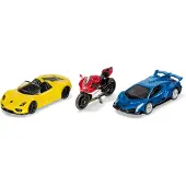 Siku Super - set de 2 voitures de sport et moto