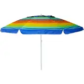 Eurotrail Parasol de plage UPF 50+ Arc-en-ciel