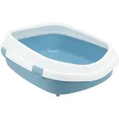 Trixie Primo XXL blanc/gris litière pour chat avec cadre 56x25x71 cm