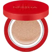 MISSHA Velvet Finish Cushion fond de teint longue tenue coussin SPF 50+ teinte #23 Neutral Medium Beige 15 g
