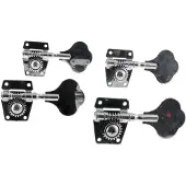 Fazley 10548 mécaniques pour basse 4 en ligne, chromé