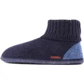 Giesswein Pantoufle 'Kramsach' bleu-gris / bleu foncé