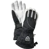 Hestra - Gants de ski chauds et résistants - Glove Heli Ski Liner W Black/Offwhite en Cuir - Taille 7 - Noir