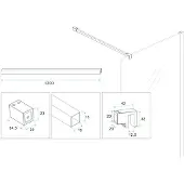 Wiesbaden Slim barre de stabilisation 120 cm acier brossé 20.3492