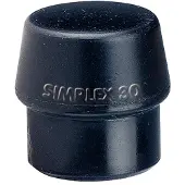HALDER 3202.080 Simplex 80 Mm Hammer Mouth Noir