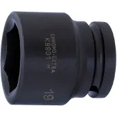 Bahco K8901M-50 - Douille à choc 6 pans 3/4", dimensions métriques, et finition phosphatée
