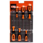 Bahco Jeu De Tournevis Slotted-pozidriv With Rubber Handle 6 Unités