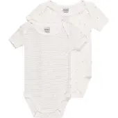 Schiesser Barboteuse / body ' Original Classics ' gris / blanc