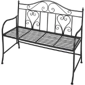 Progarden Banc de bistro de jardin Métal Anthracite