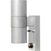 Konstsmide Modena Applique Double avec Détecteur de Mouvement Gris