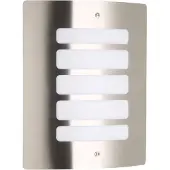 Brilliant Applique d'extérieur Todd IP44 E27 60 W acier inoxydable