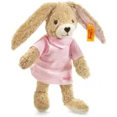 Steiff Peluche - Lièvre sauteur - 20 cm - Rose - - UneTaille - Peluche
